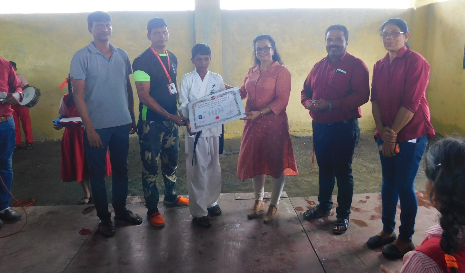 Karatemeister bei Amcha Ghar