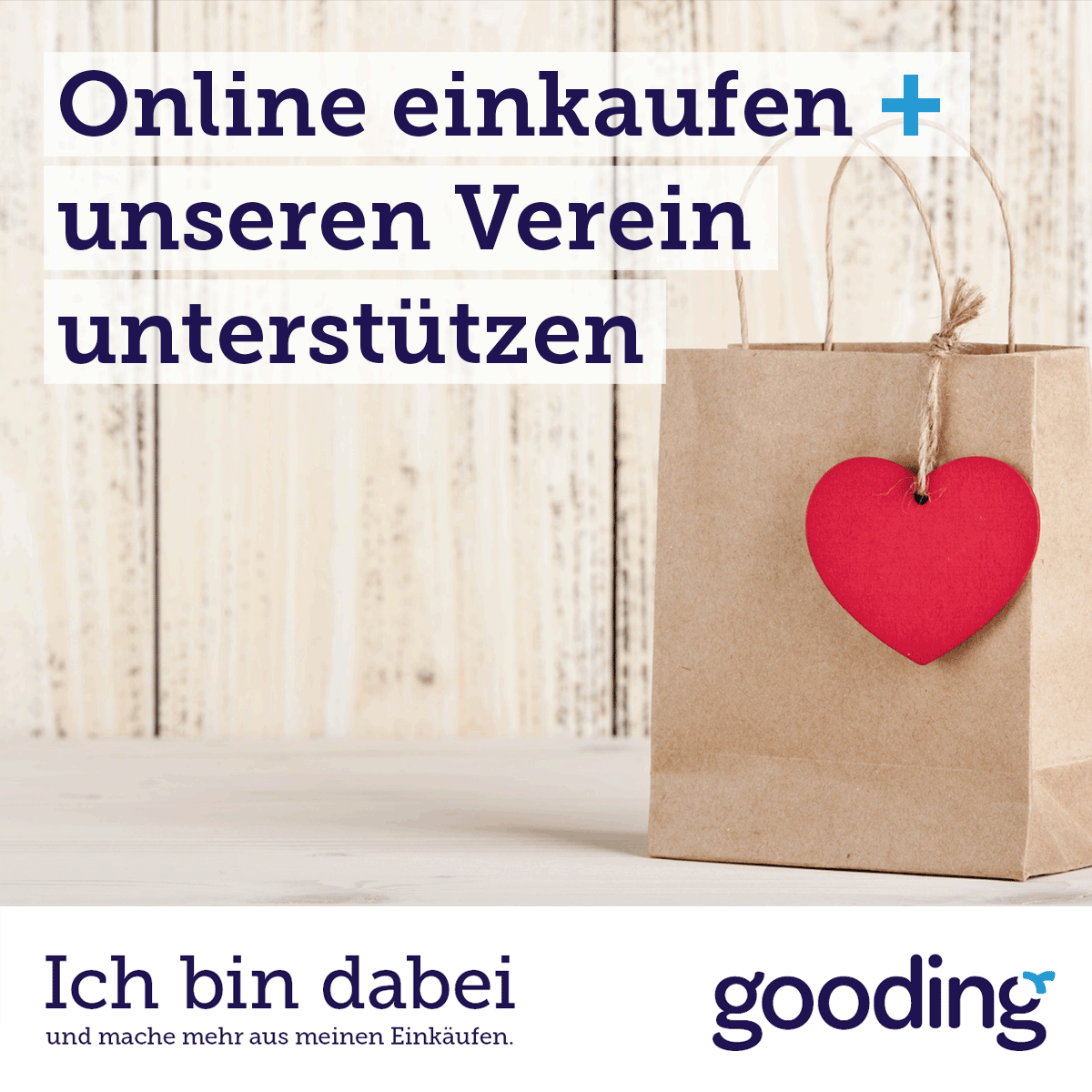 Unterstütze uns über GOoding